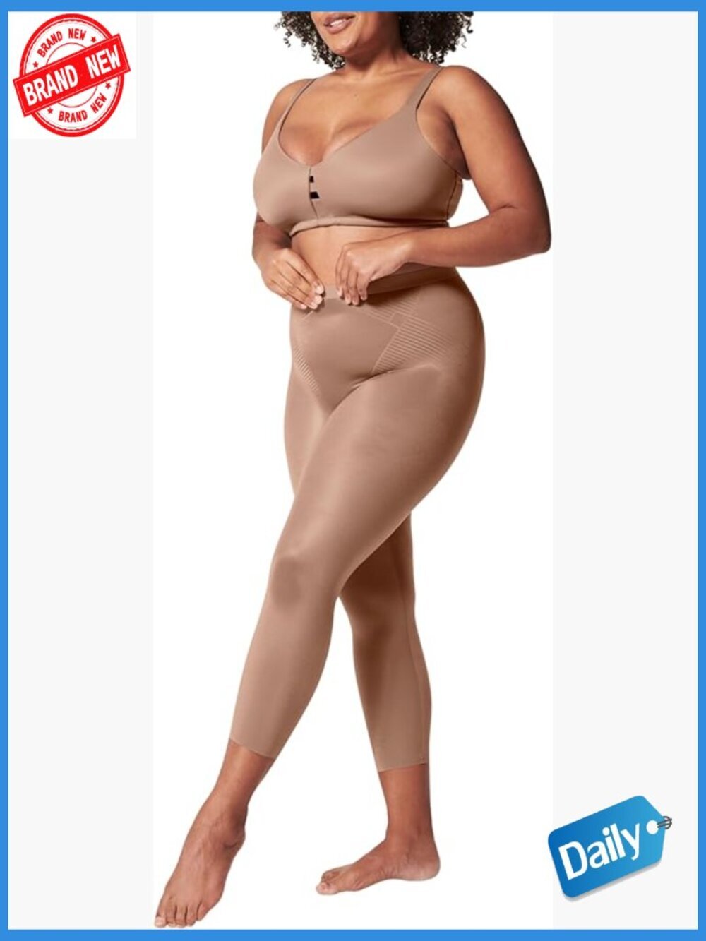 High Rise Skinny Capri Leggings - Smoothing Shapewear